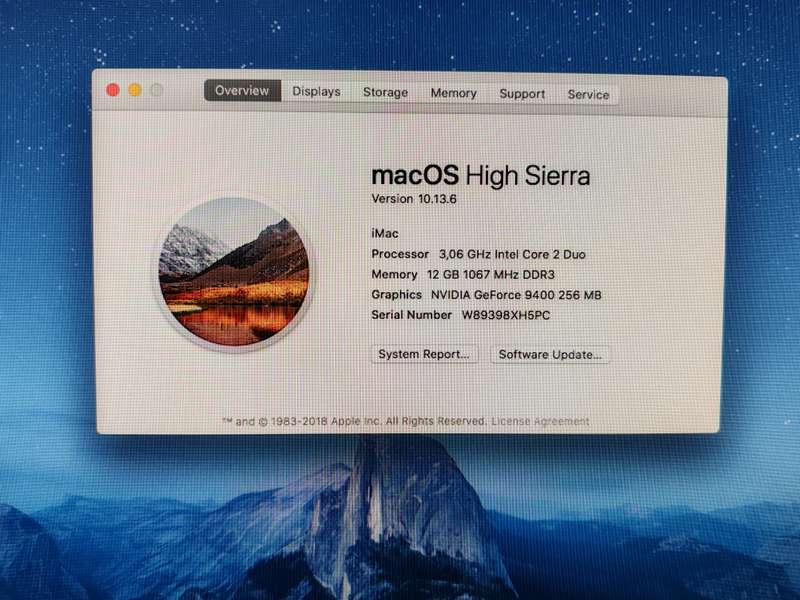 iMac mid 2009  in good condition 21.5inch, 500GB SSD, 12GB RAM
