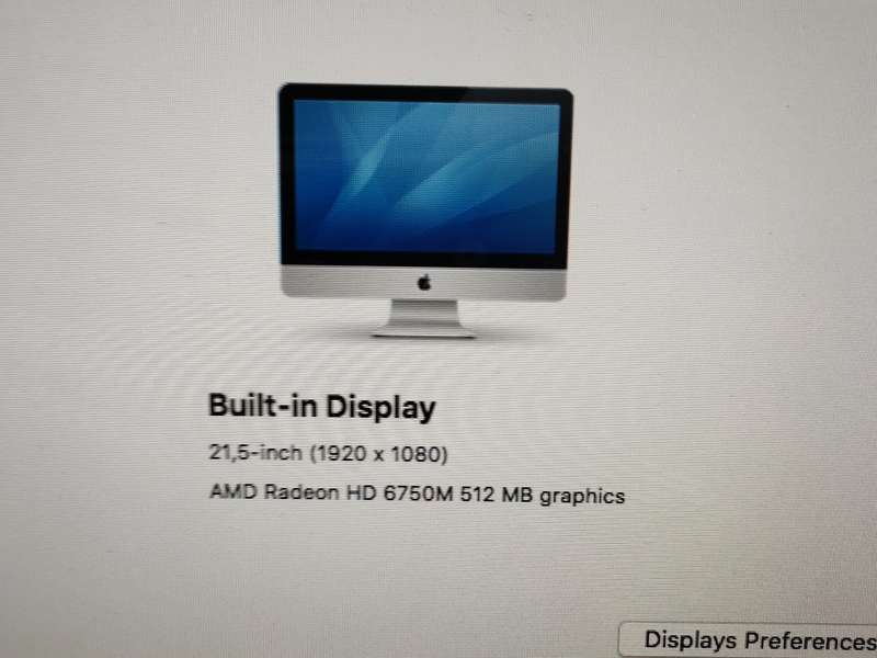iMac mid 2011 i5 in good condition 21.5inch, 500GB HD, 12GB RAM