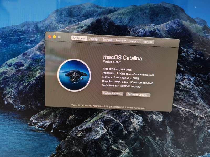 iMac mid 2009  in good condition 27 inch, 2000GB HD, 4GB RAM