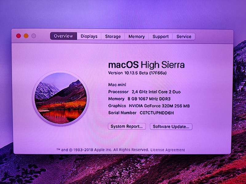 Mac Mini Late 2010 with 2.4GHz processor