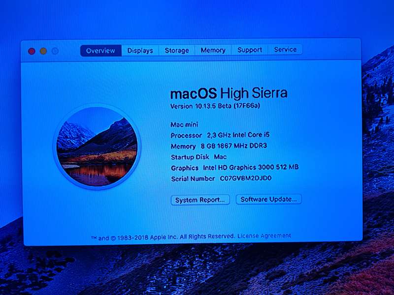 Mac Mini  2011, 256GB SSD and 8GB RAM