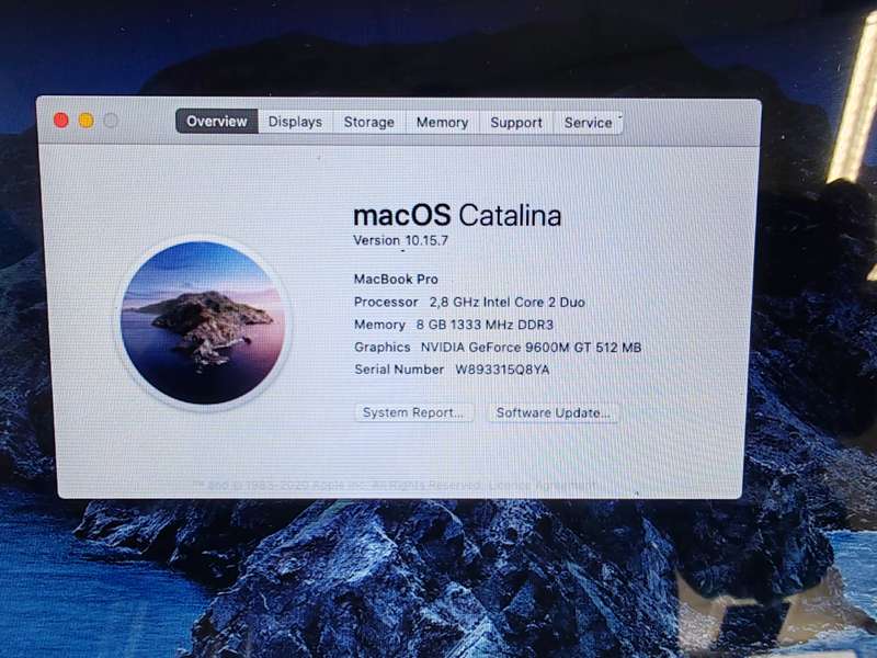 MacBook Pro, 17inch 500GB and 8GB RAM