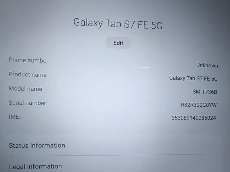 Samsung Galaxy Tab S7 FE