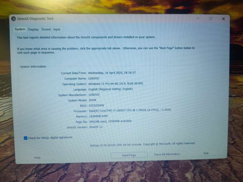 Lenovo ThinkBook i7 10th GEN