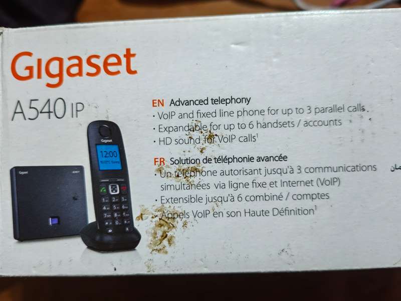 Gigaset Handset A540IP Plus base station