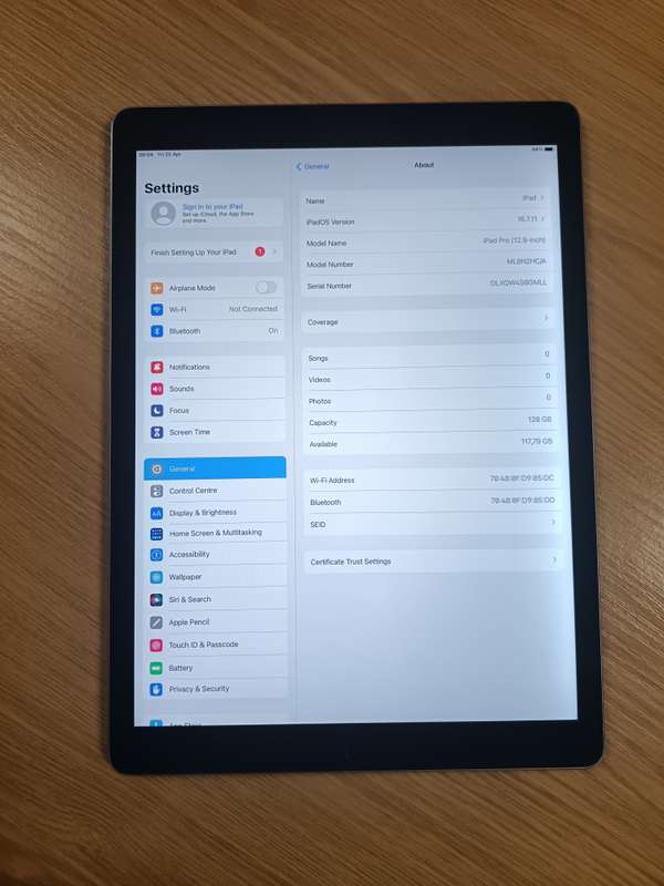 IPad PRO A1584 12.9INCH