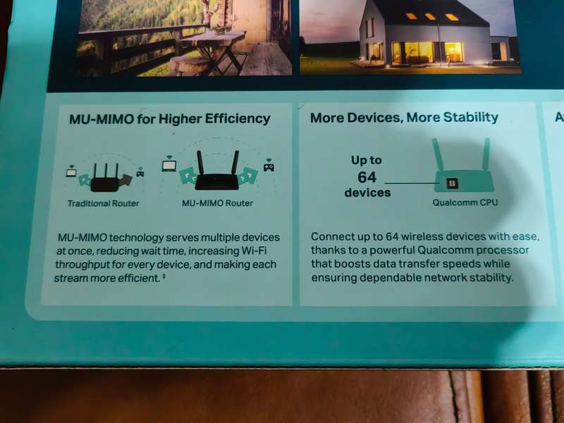 TP-LINK Archer MR600 4G+ Advance Cat6 AC1200 Wireless Dual Band Gigabit Router (take a sim)