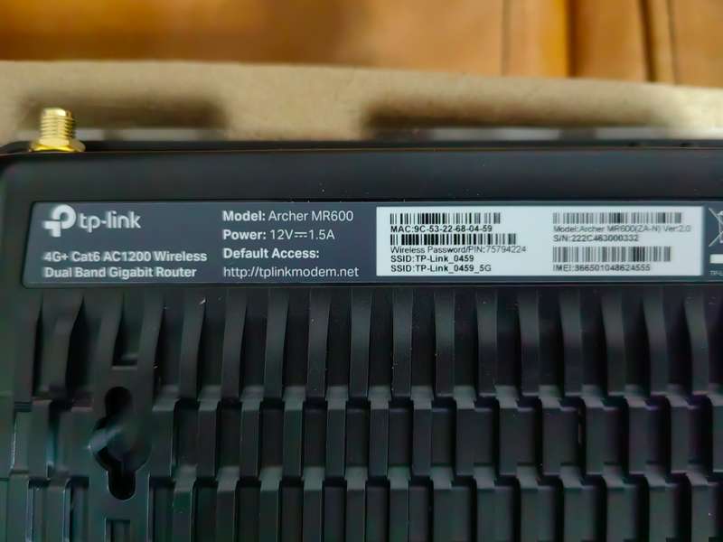 TP-LINK Archer MR600 4G+ Advance Cat6 AC1200 Wireless Dual Band Gigabit Router (take a sim)