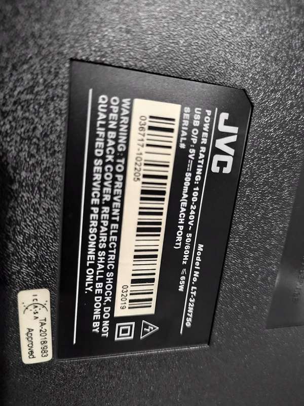 JVC SMART TV 32 INCH MODEL LT-32N750