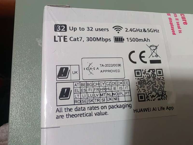 HUAWEI E5783-230a 4G LTE Router CAT7 - BRAND NEW SEALED