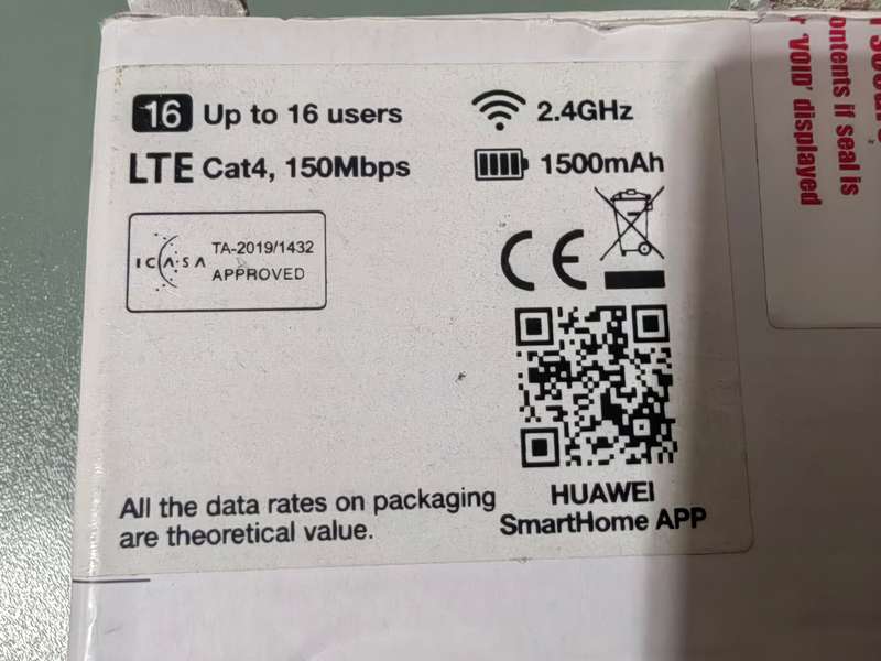 HUAWEI Mobile Wifi E5576 4G LTE Router