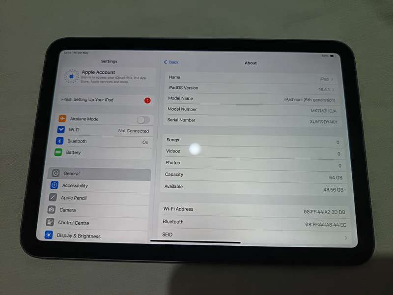 IPad Mini 6th Gen  64gig Wifi
