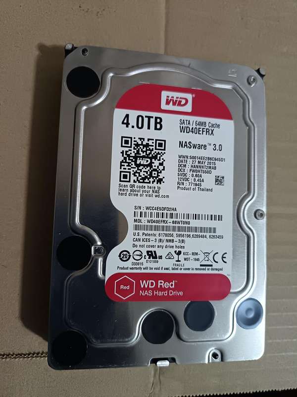 WD 4TB RED NAS HARD DRIVE