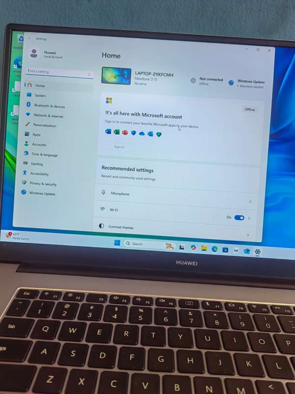Huawei MateBook D15 i3  Mystic Silver 11 generation
