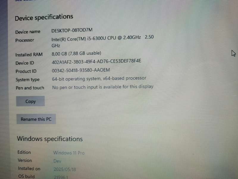 Lenovo ThinkPad T560 i5 6th generation