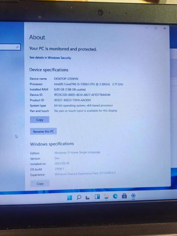 Lenovo IdeaPad  i5 7th generation