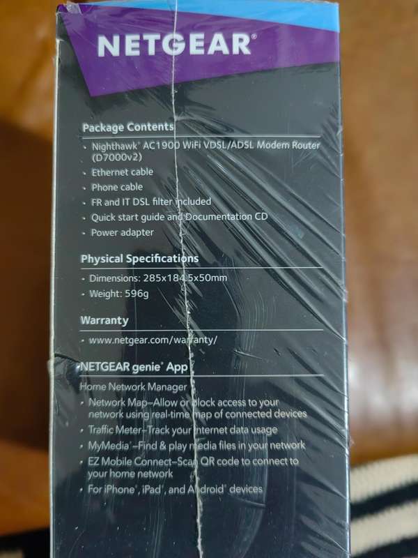 NETGEAR Nighthawk AC1900 model D7000v2, Doesn`t take a sim - SEALED