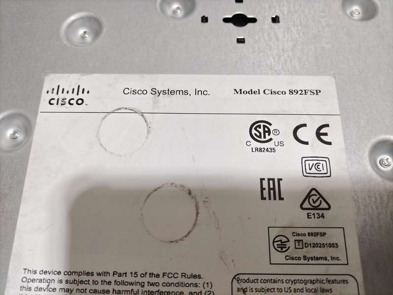 CISCO 890 SERIES CISCO 892FSP-Network Switch
