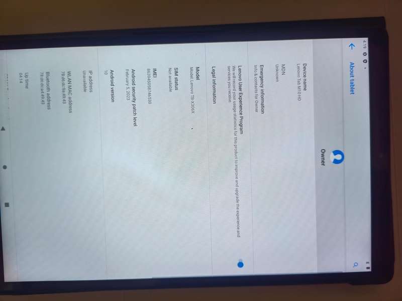 Lenovo  Tab M10 HD- TABLET