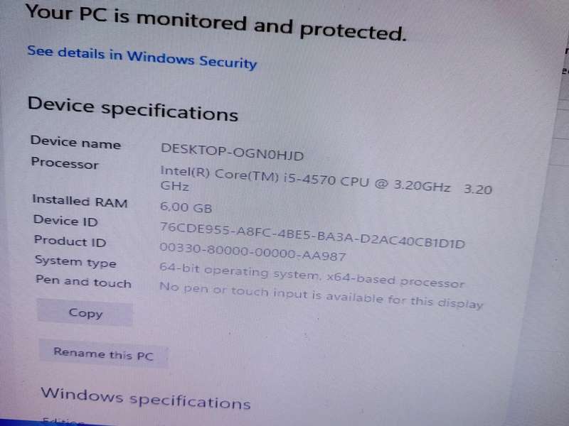 Dell Desktop i5 4th generation