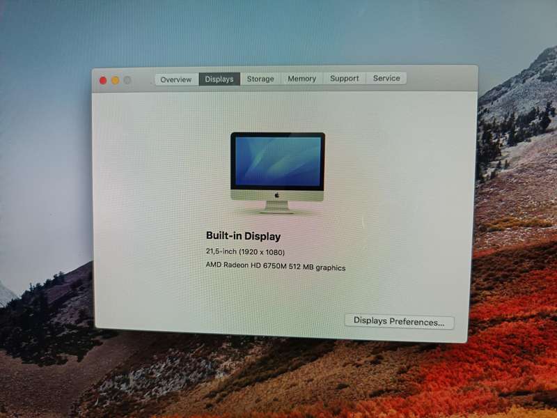 iMac 2011 i5 in good condition 21.5inch, 256GB SSD, 8GB RAM