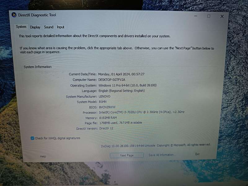 Lenovo IdeaPad  i3 7th generation