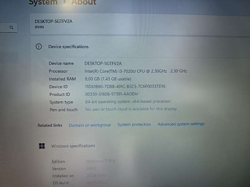 Lenovo IdeaPad  i3 7th generation