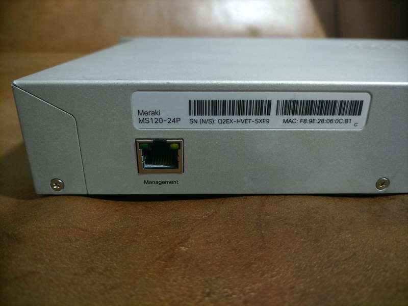 CISCO  Meraki MS 120-24P-Network Switch