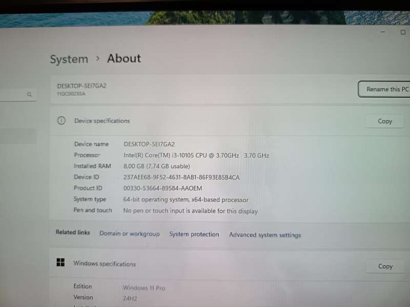 Lenovo V50t Intel Core i3 Desktop PC  BOX
