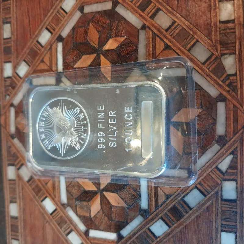 2 x silver 1 oz bars
