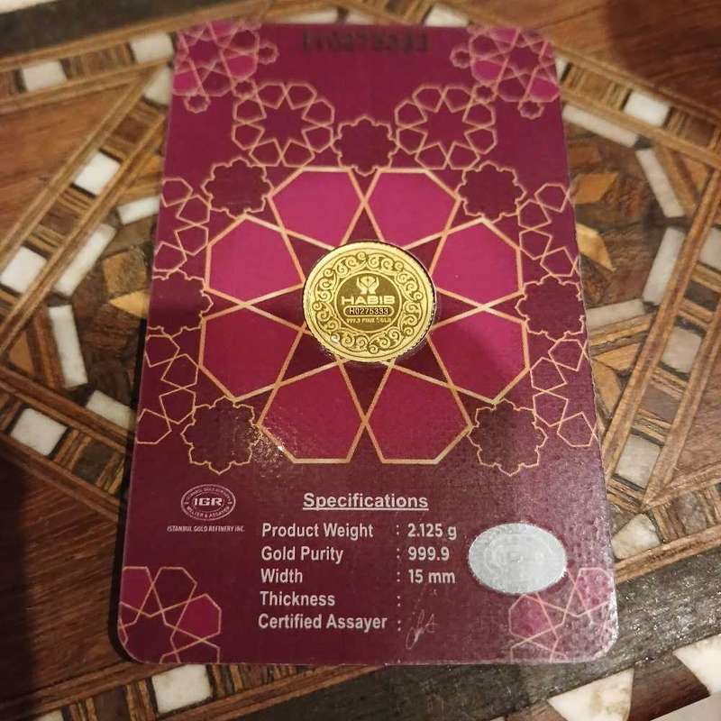 Half dinar 24k gold