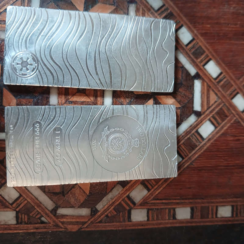 4 x Star wars 1 oz silver bars