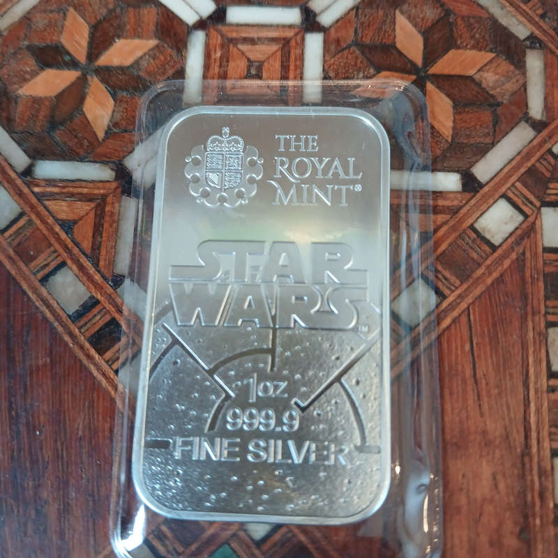4 x Star wars 1 oz silver bars