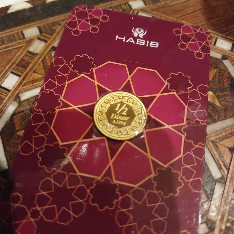 Half dinar 24k gold