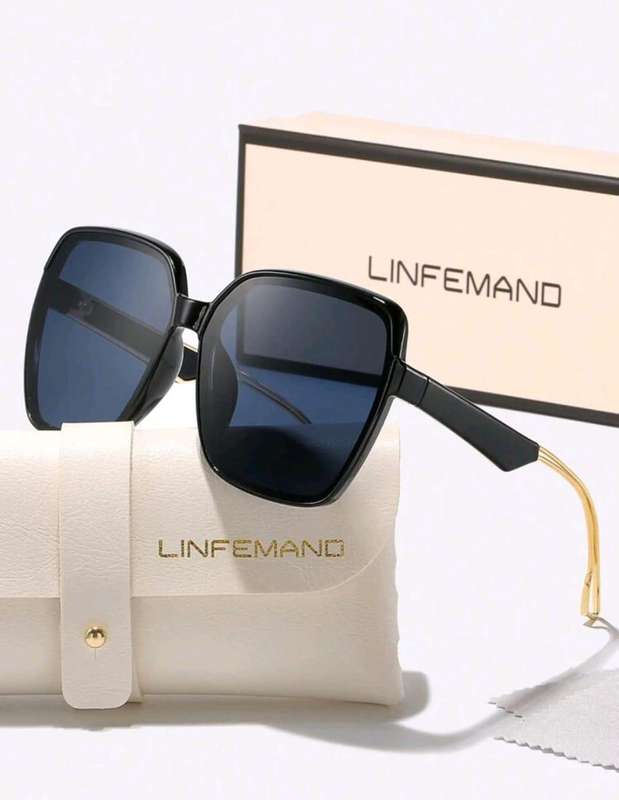 LINFEMAND Fashion-Forward Sunglasses, black