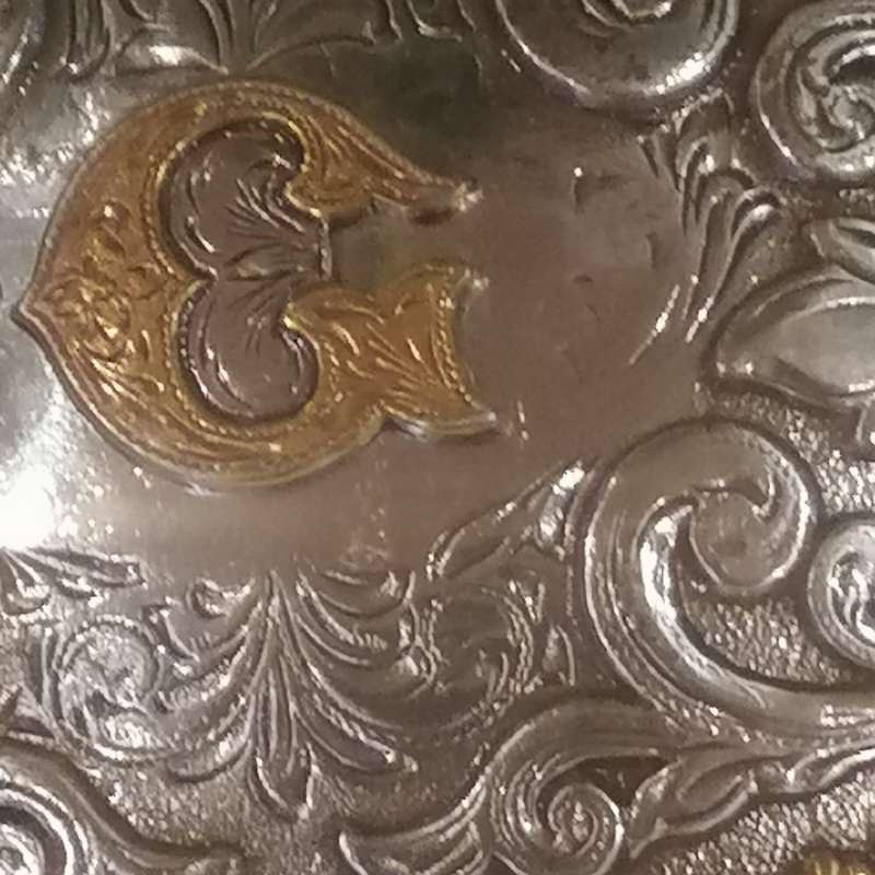 NOCONA OVAL INITIAL BUCKLE G - ACC BUCKLE