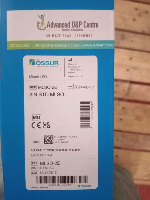 ***OSSUR Miami LSO Lumber/Spinal Support Brace - Excellent Condition***