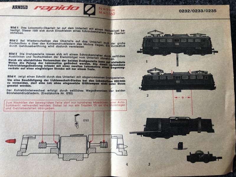 Arnold Rapido n-gauge loco and rolling stock