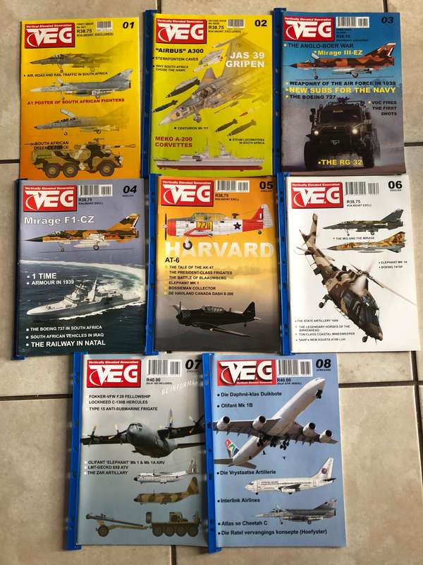 VEG magazines 1-8 complete