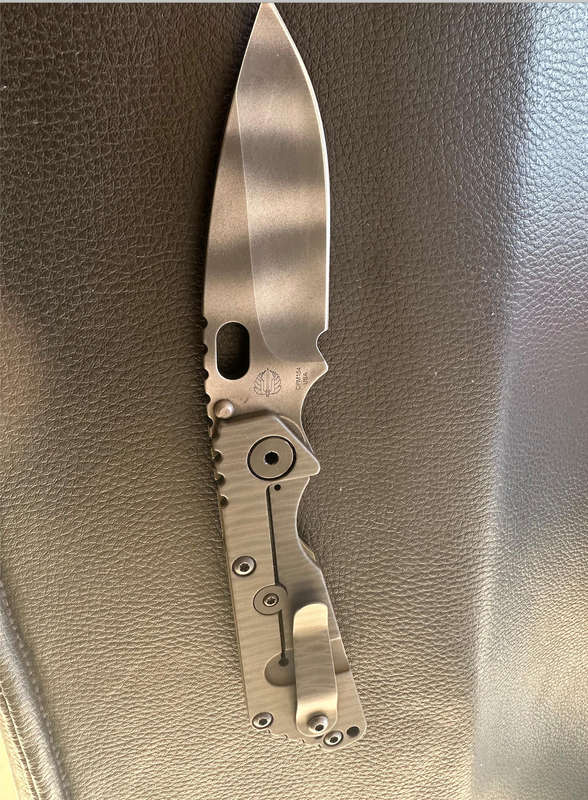 Mick Strider SnG Hybrid  CrossHatch OD Green G10  CPM 154 (RARE!!!!!)