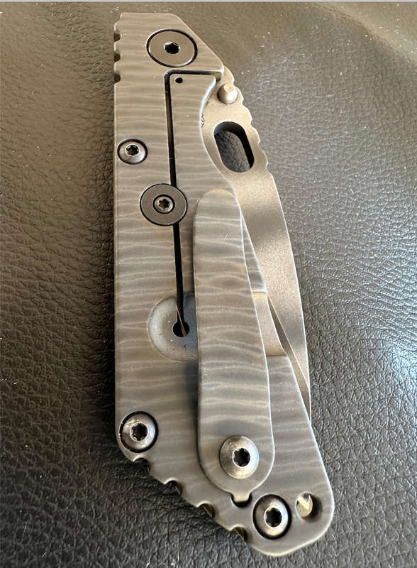 Mick Strider SnG Hybrid  CrossHatch OD Green G10  CPM 154 (RARE!!!!!)