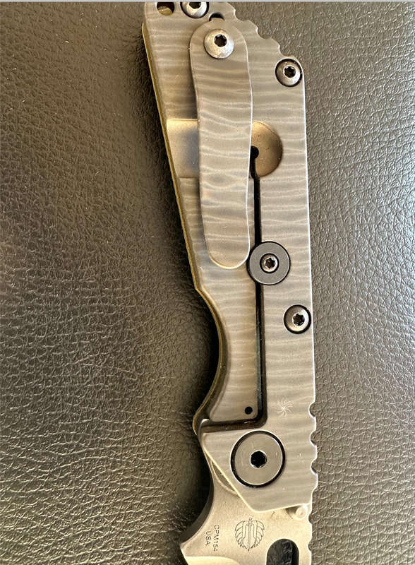 Mick Strider SnG Hybrid  CrossHatch OD Green G10  CPM 154 (RARE!!!!!)