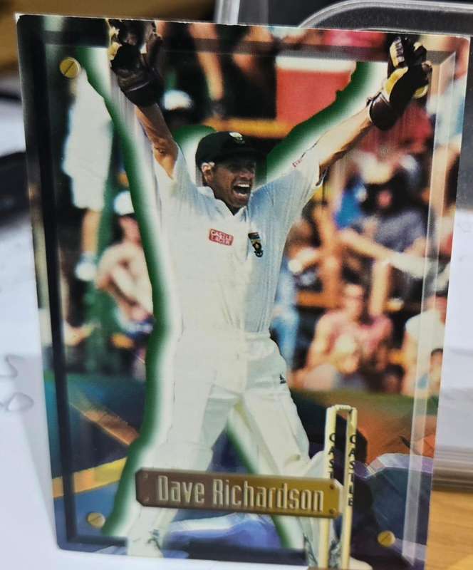 DAVE RICHARDSON (South Africa) 1997 South Africa SPORTS DECK CRICKET CARD #15