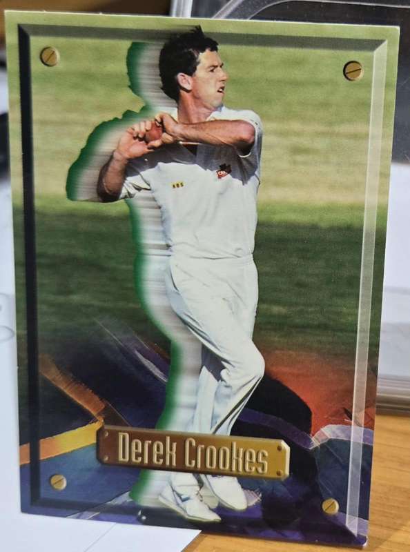 DEREK CROOKES (South Africa) 1997 South Africa SPORTS DECK CRICKET CARD #5