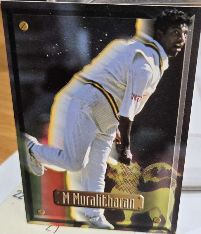 MUTTIAH MURALITHARAN (Sri Lanka) 1997 South Africa SPORTS DECK CRICKET SUPERSTAR CARD #49