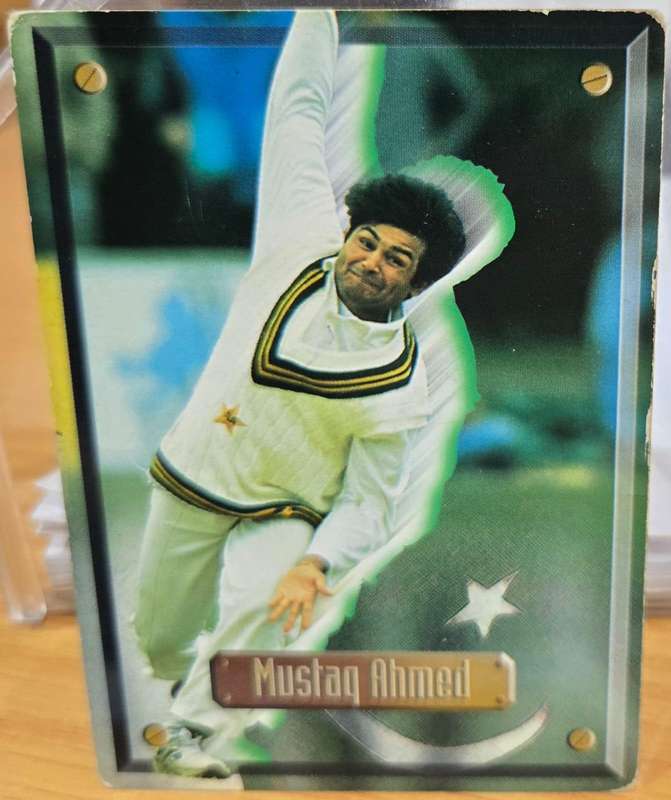 MUSTAQ AHMED (Pakistan) 1997 South Africa SPORTS DECK CRICKET CARD #38
