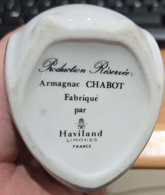 Chabot X.O. Armagnac Handmade LImited Edition Goose Porcelain Decanter