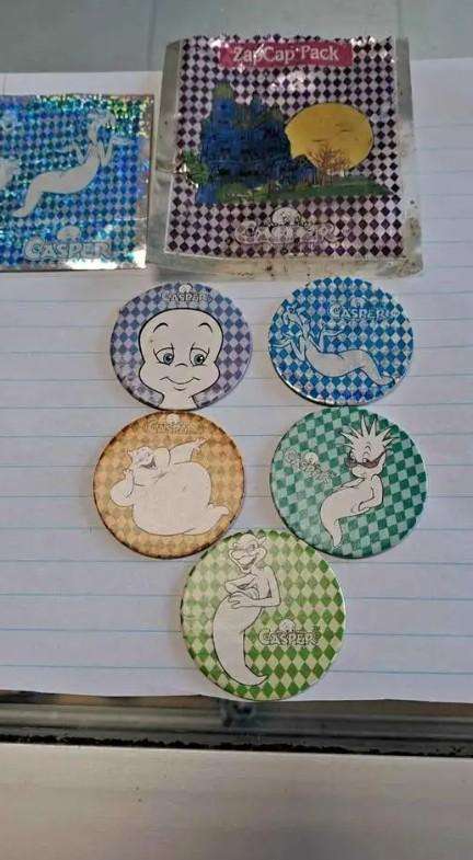 Zap cap Casper Tazos New Sealed in Packet