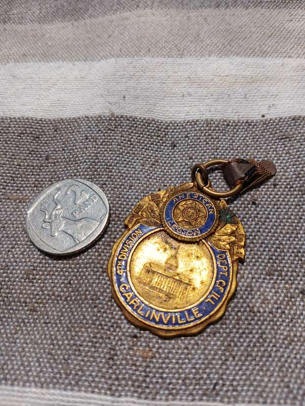 Authentic 1931 American Legion Medal  Vintage Military Collectible