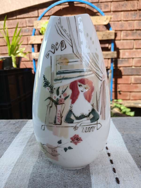 Rare Mid-Century Rosenthal Vase  Perfect Condition, Elegant Modernist Design